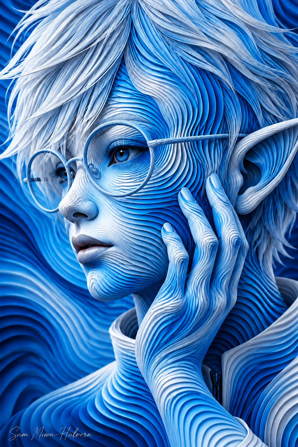 Contours of Blue