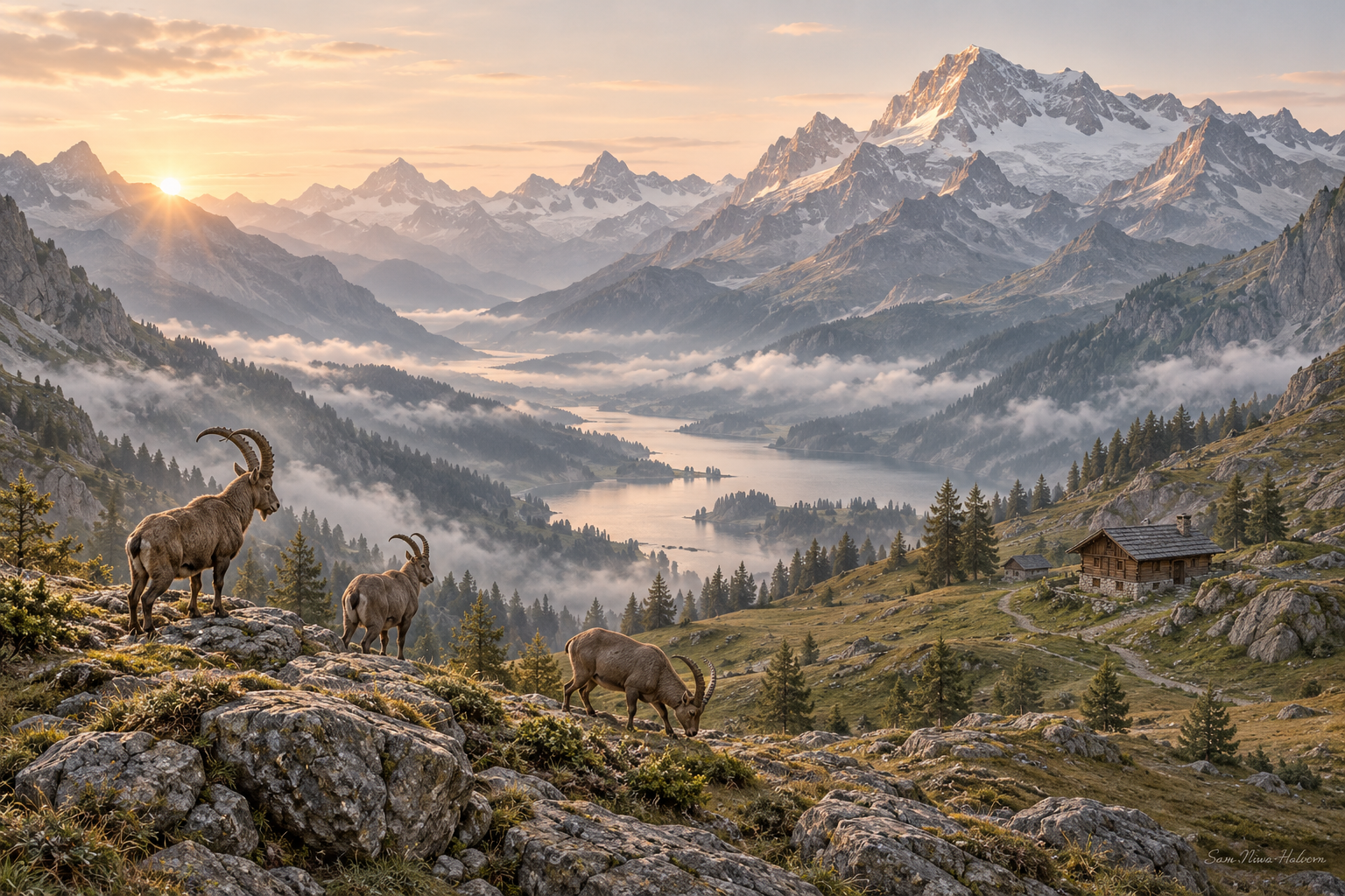 Whispers of the Alpine Dawn